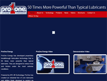 Tablet Screenshot of pro1energy.com